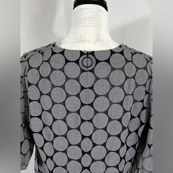 Akris Punto Geometric Textured Knee Length Dress size 10 - Picture 7 of 13